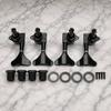 4 Pieces Closed Gear Bass Tuner Black Metal Tuning Machine RustResistant Instrument Hardware