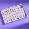 Elegant Jewelry Display Stand: Necklace, Bracelet, and Earring Storage Tray