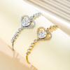 Stone Adjustable Heart-shaped Bracelet, Simple Cold Style Hand Jewelry Wholesale