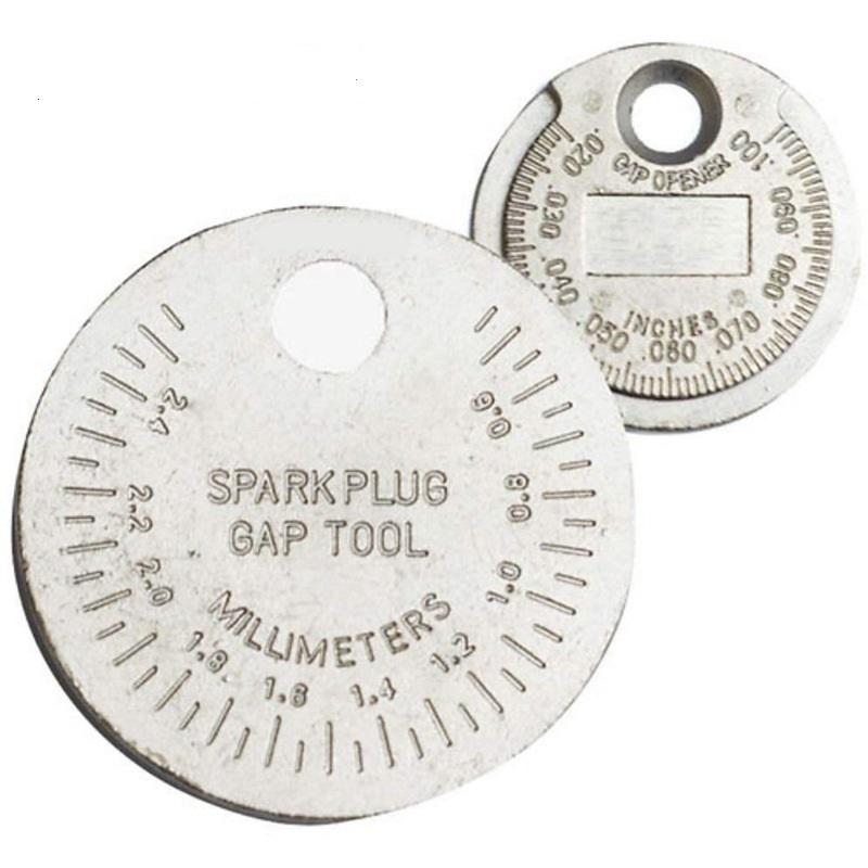 Spark Plug Gap Gauge Measurement Tool Coin-type 0.6-2.4mm Range Measuring Tool
