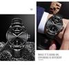 Genuine Men's Automatic Outdoor Sports Watch - Waterproof, Luminous, with Week and Calendar Display
