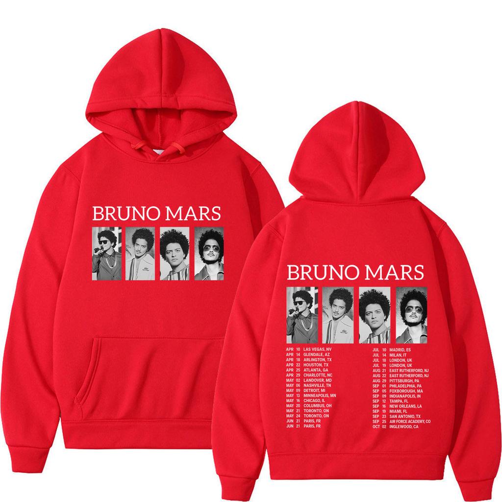 Bruno Mars The Romantic Tour Potisk Mikina Muž Žena Módní Mikiny Dlouhý Rukáv Volný Pulovr Top