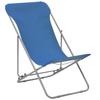 Chaise de plage - vidaXL - Pliable - Acier enduit de poudre - Tissu oxford - Lot de 2