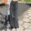 Jeans da Donna a Vita Alta Gamba Larga Vestibilità Larga Casual Vintage Dritti in Denim