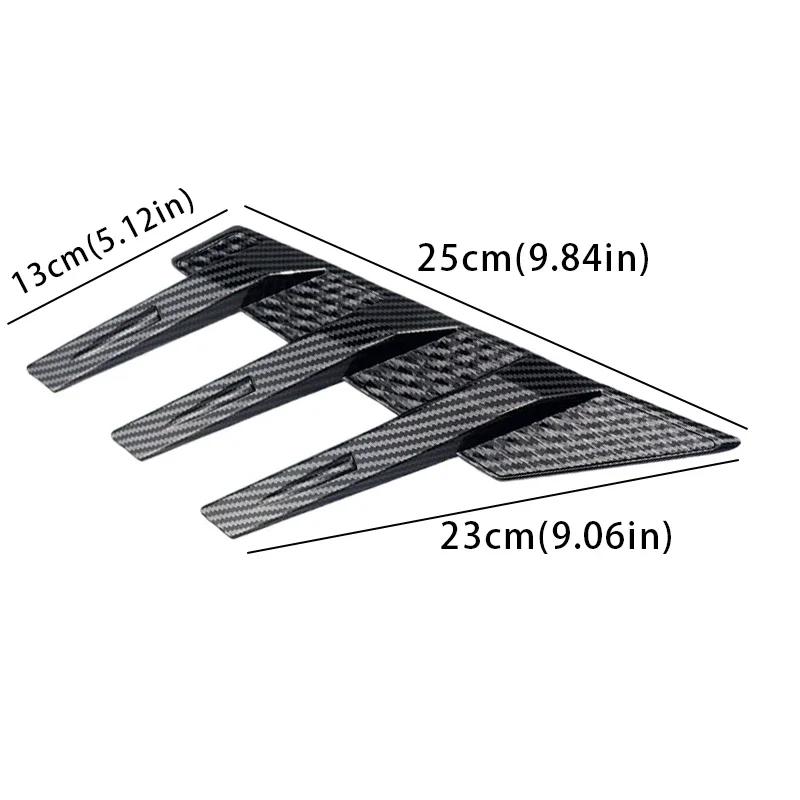 Adesivo Decorativo per Lunotto Posteriore Auto Articolo Accessorio Spoiler Laterale Splitter Rivestimento Griglia Triangolare Parasole Finestrino Parabrezza Per Auto
