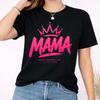 Mama and Kids Tshirt, Mother's Day Queen Mom Tee, Pink Mama Crown and Kids Tshirt, Gift for Mom, Happy Mother's Day Graphic Top