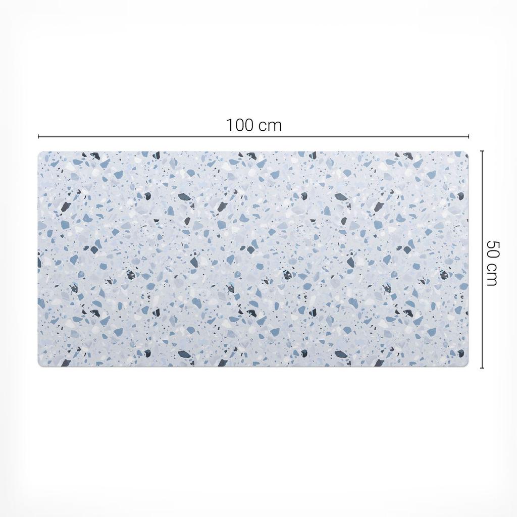 Desk Pad for Keyboard and Accessories Mosaic Terrazzo 100X50 Cm