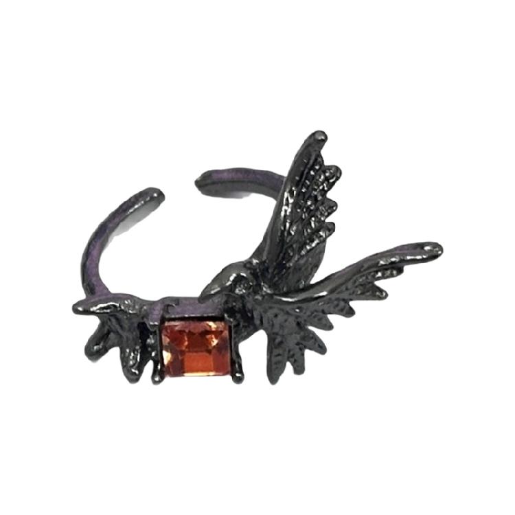 

Punk Gothic Crow Ring Edgy Sweet Jewelry Adjustable Unisex Design Stylish Alloy Fashion Accessory Gift for Women 1