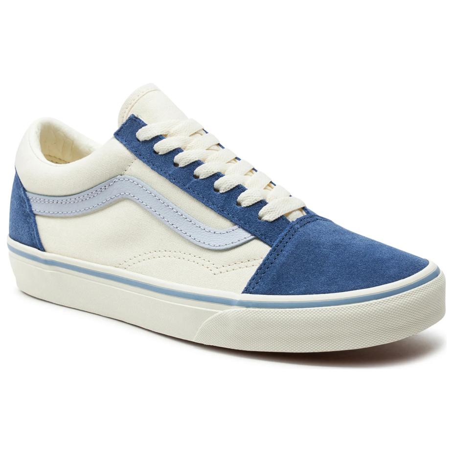 Vans Old Skool Series Comfortable Versatile Low Top Skate Shoes Women Sneakers Blue VN000CR5BLU1