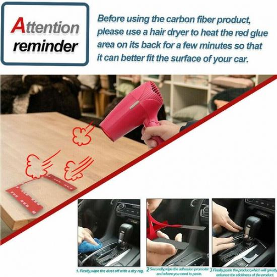 Auto 4Pc For Chrysler 300 2005-07 Carbon Fiber Steering Wheel Button Panel Cover