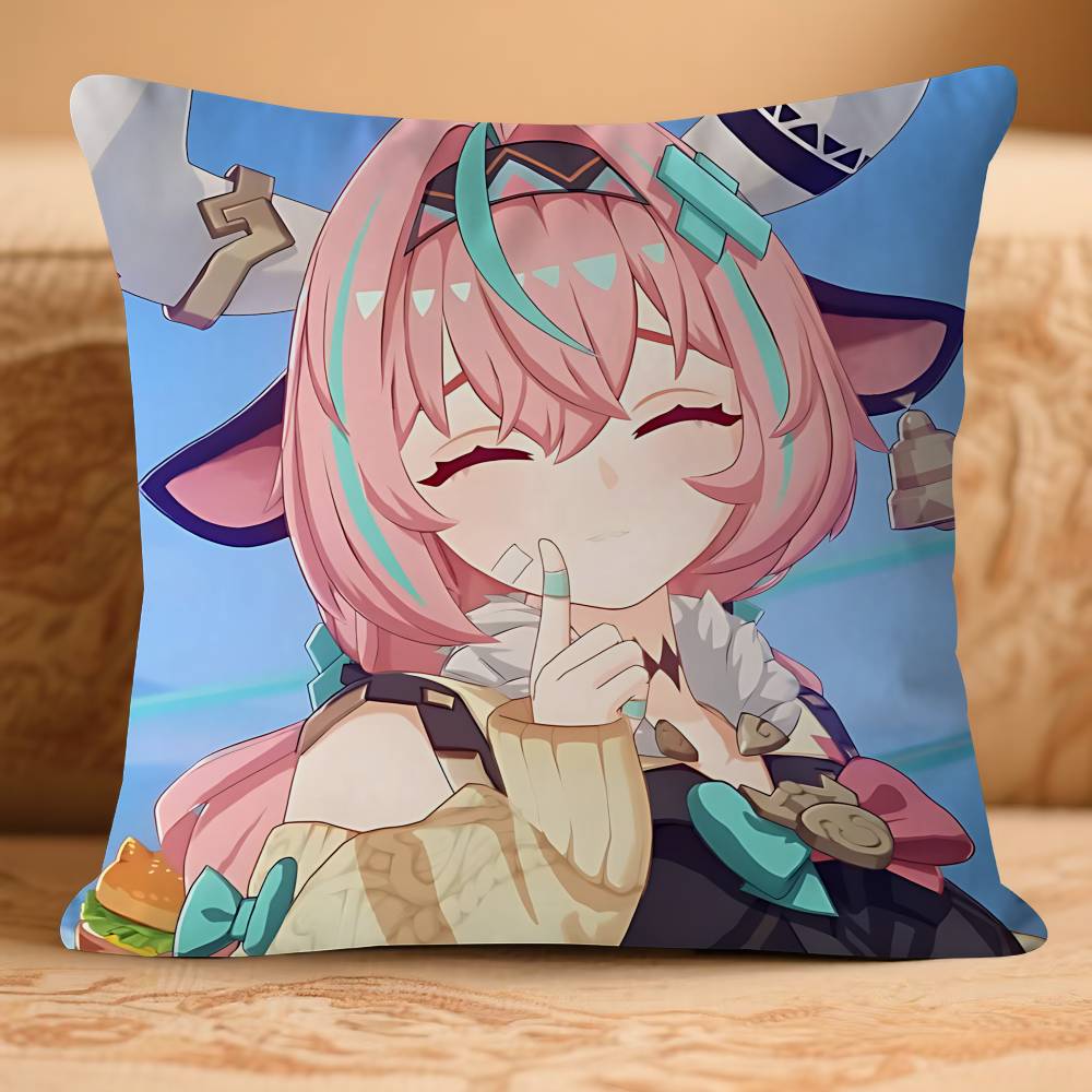 GenshinS Anime V-VaresaS Kissenbezug Abnehmbar Waschbar Kissenbezug – Ganzjährig Weiches Leinen
