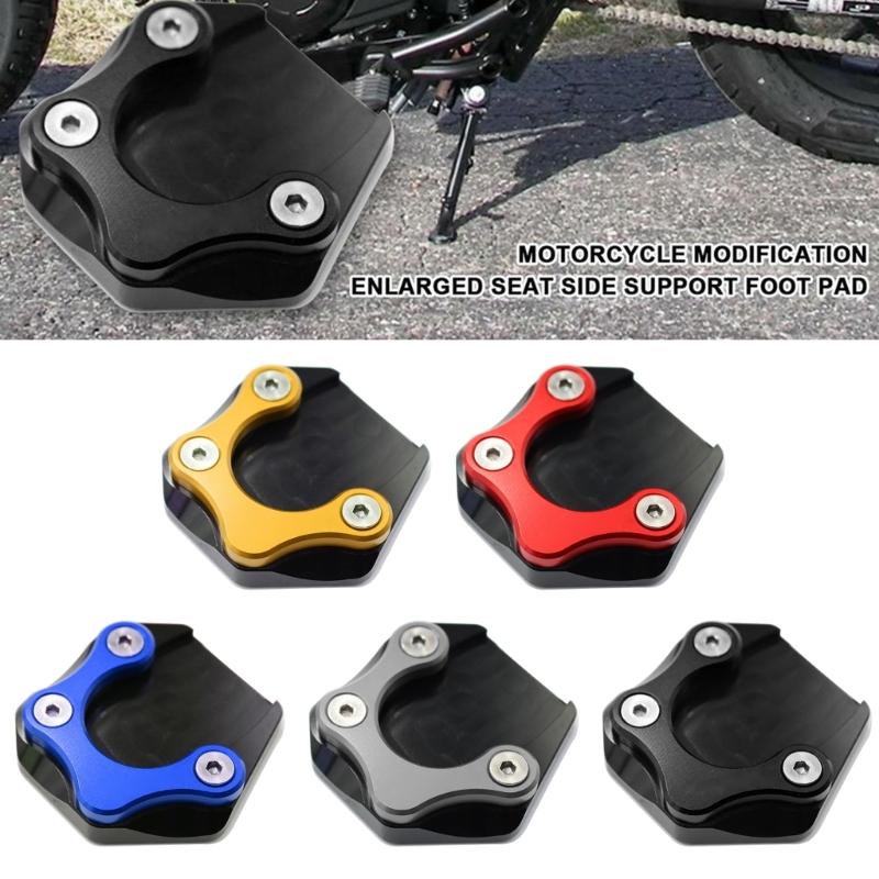 Motorcycle Kickstand Extension Plate Foot Side Stand Enlarge Pad for Rebel CMX300 CMX500 17-21 Enlarger Plate Foot Pad