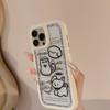 Simple Cartoon Cat and Dog Suitable for IPhone16 Mobile Phone Case 15 Mobile Phone Case IPhone13 Magnetic Suction 12 Anti-fall 14 Hard