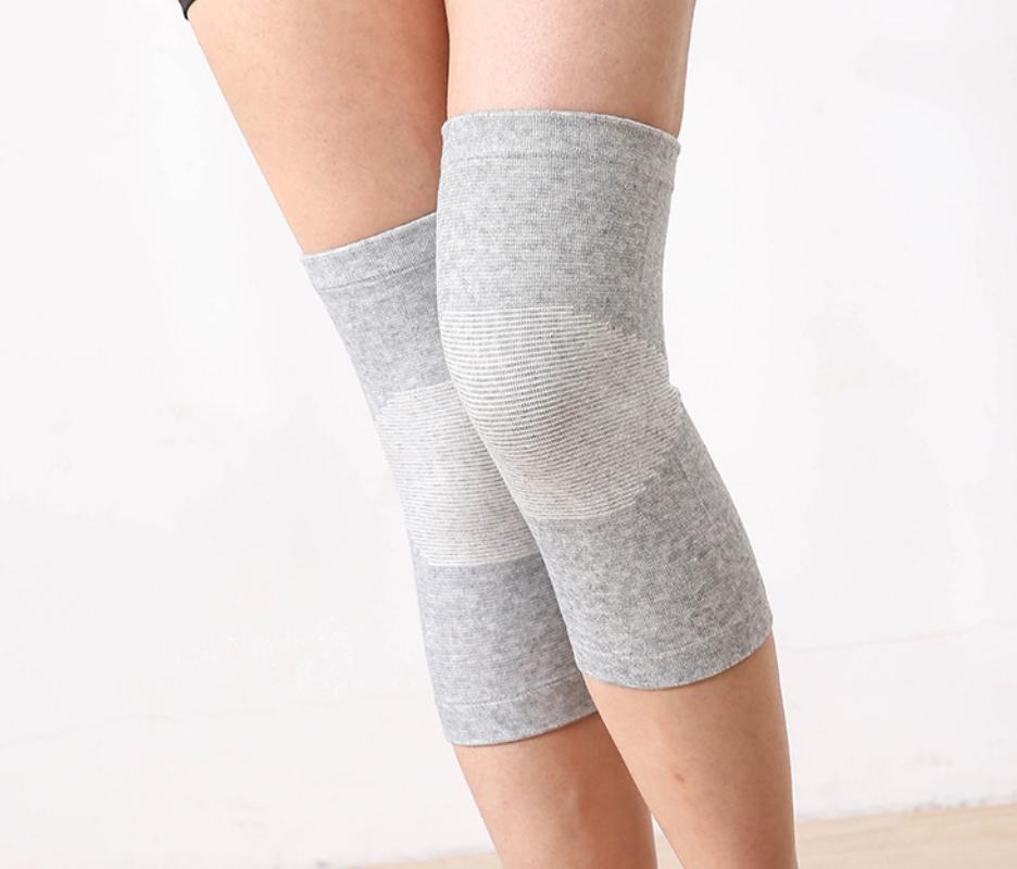 Hot Sale Sport Support Compression Comprehensive Protection Thick Bamboo Fabric Knee Sleeves Knee Brace#ZTHX S серый