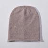 Autumn and winter new% all-wool small crimping cold hat warm ear protection wool hat solid color knitted hat