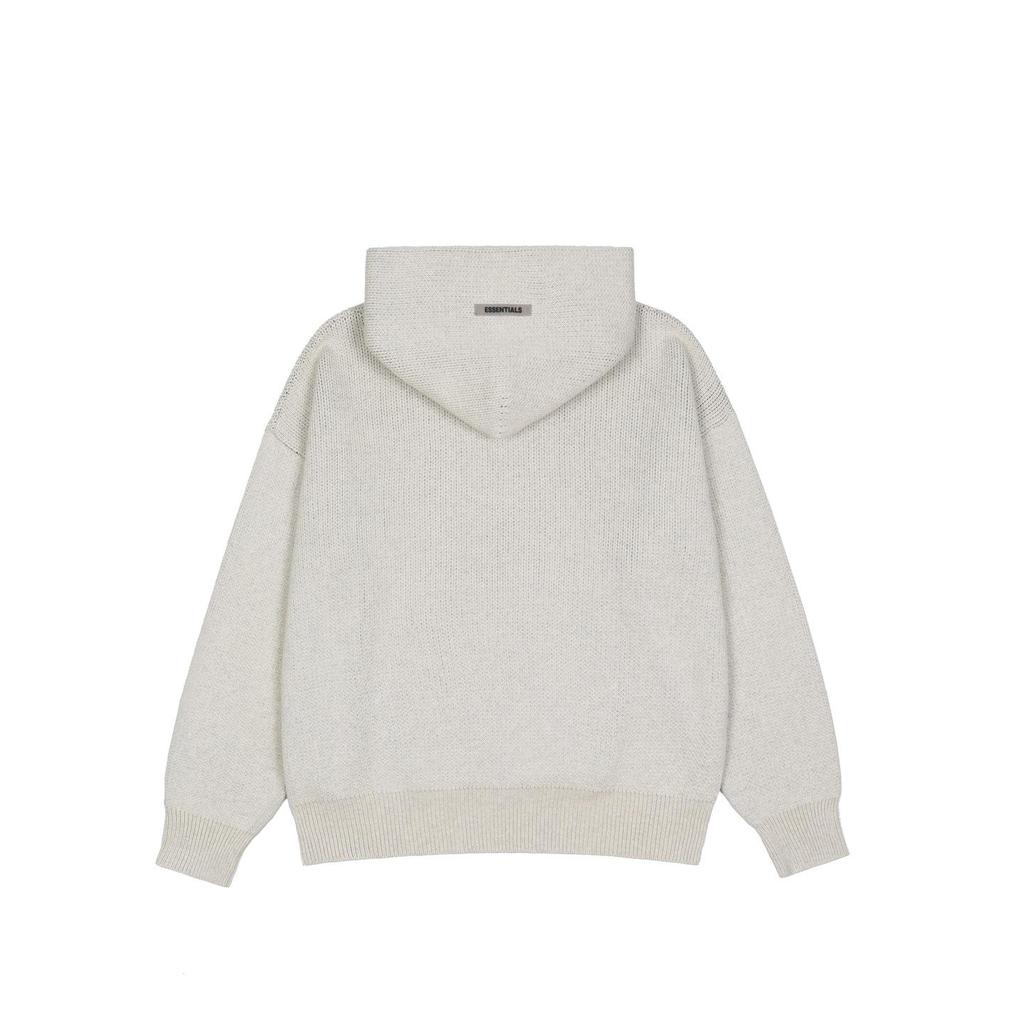 ESSENTIALS Unisex Codzienna Bluza z Kapturem z Dzianiny z Napisem