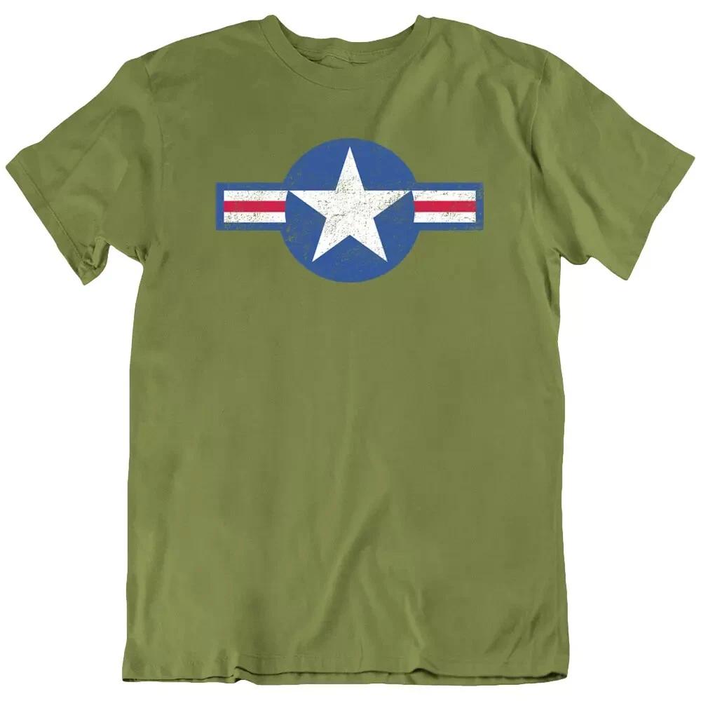 USAF WWII Army Veteran Air Corps US Air Force Flight Airplane T Shirt Gift New L