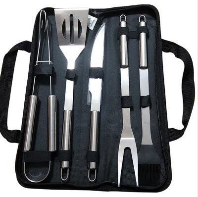Stainless steel oven set barbecue combination tool outdoor BBQ barbecue set barbecue set storage portable cloth bag baking tool