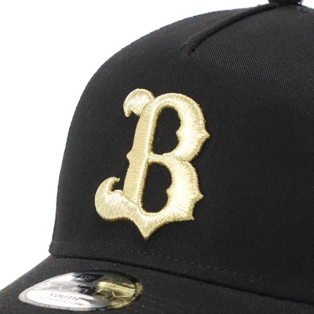 [New Era] Kids Mesh Cap Japanese Professional Baseball Orix Buffaloes YOUTH52-56cm YTH940AFTR NPB ORIBUF BLK GLD 25J