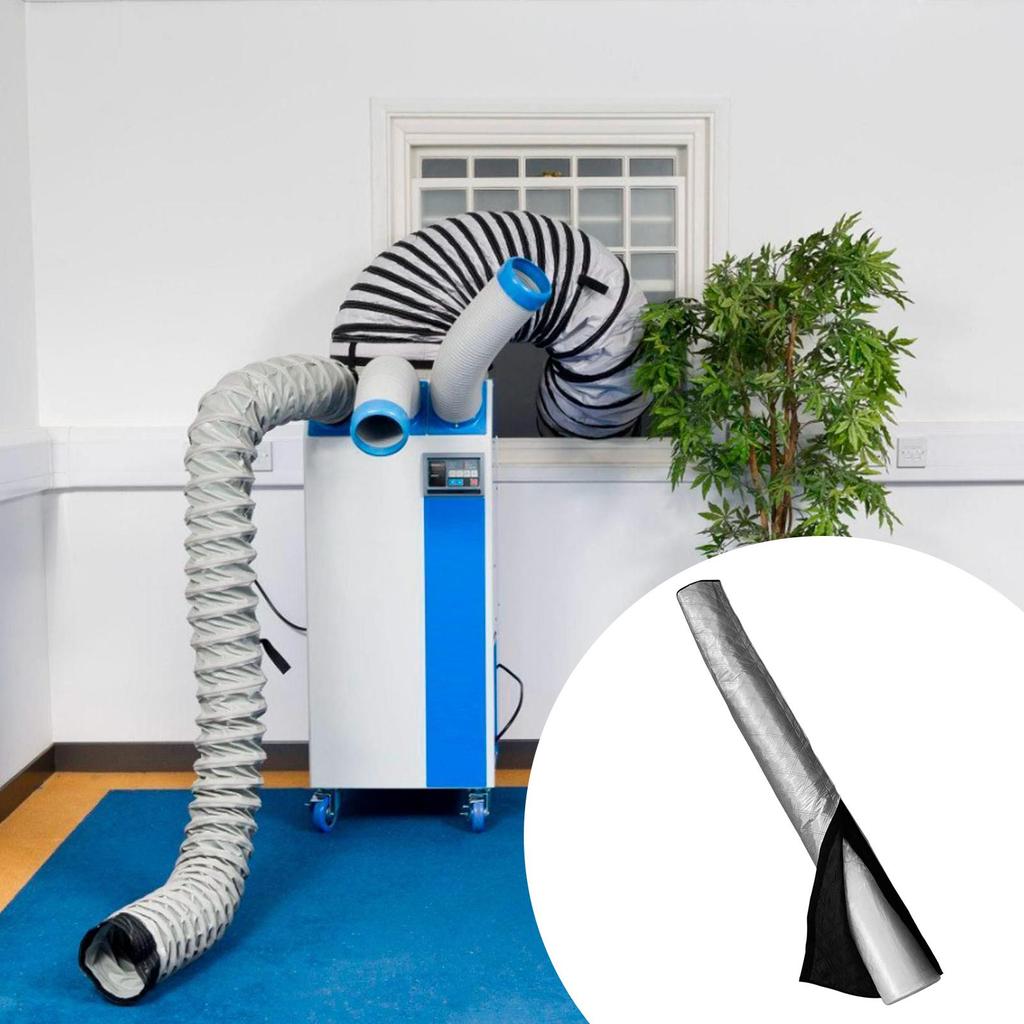 Portable Ac Hose Cover Duct Vent Cover Sleeve Waterproof 59Inch Ling Insulated Sleeve For Energy Efficiency Guard Shield Pipe