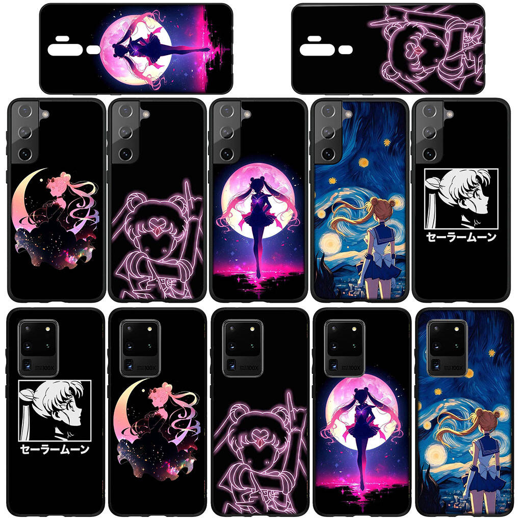 Cover for iPhone 17 16 15 Xiaomi Poco Redmi Note 14 13 12 11 Pro Max 9 16e Samsung Galaxy S25 S24 S23 OPPO Huawei Girl Lovely Sailor Moon Phone Case