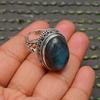 Labradorite Gemstone Handmade 925 Sterling Silver Jewelry Ring All Size