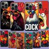 Cool Rooster Making Money Phone Case For Iphone 17 Air 15 Pro 14 Plus 16 Pro Max 17E 16E 12 13 Mini 11 Cover Cute Fundas