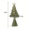 1PC Christmas decoration bohemian style Christmas tree pendant hand-woven tapestry suitable for friends and family gifts