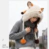 Furry Ears Plush Winter Hat for Women Girl Warm Comfortable Unisex Earflap Cap for Skiing Camping Daily Outdoor Use
