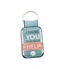 Customized DIY Peace & Joy Leather Keychain Keyring Car Accessory Gift