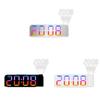 Digital Led Alarm Clock With Rgb Color Projection For Bedroom Decor