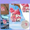 Pink Christmas Santa Claus Acrylic Flat Surface Car Pendant For Vehicle Interior