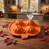 4 Grids Pumpkin Ice Cube Tray Pumpkin Shape 3D Silicone Baking Mold  Pastry Utensil