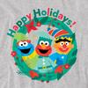 Sesame Street Unisex Adult Happy Holidays Elf Christmas T-Shirt