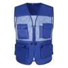 Custom Logo Emergency Management Safety Vest - Multi-Pocket Workwear for Photojournalists
