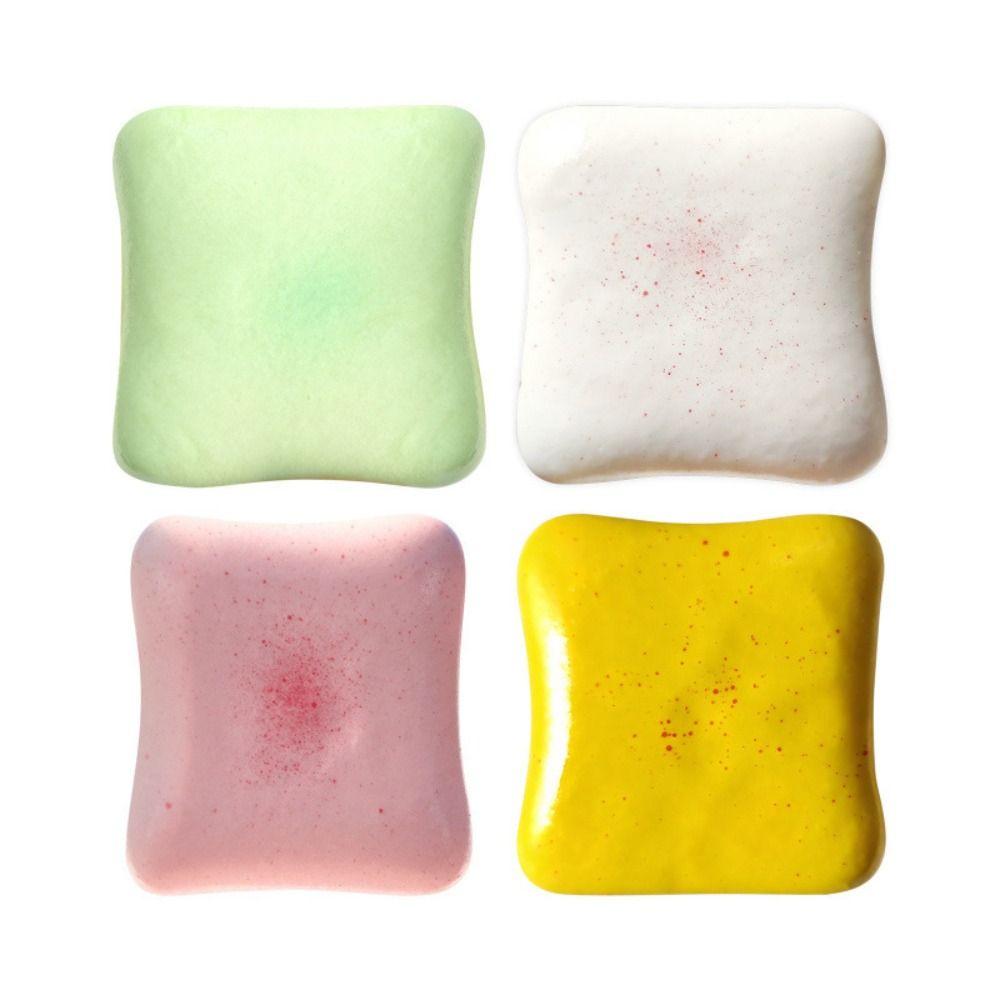 Silicone Cream Toast Squeeze Toy TPR Cartoon Fidget Toy Cream Toast Pinch Toy Kids Tricky Doll