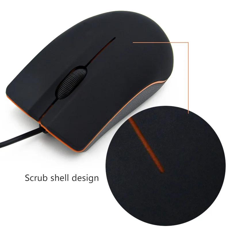 Optical Wired Mouse 1200Dpi Computer Office Mouse Non Slip Business Office Home Laptop Usb Wired Mouse Accessories