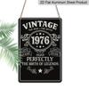 2D Flaches Vintage 1976 Limitierte Edition Metallschild 8x12 Zoll Aluminium Metall Wanddekor Schild Mit Einem 70er Jahre Retro Dekor Stil Geeignet für Zuhause