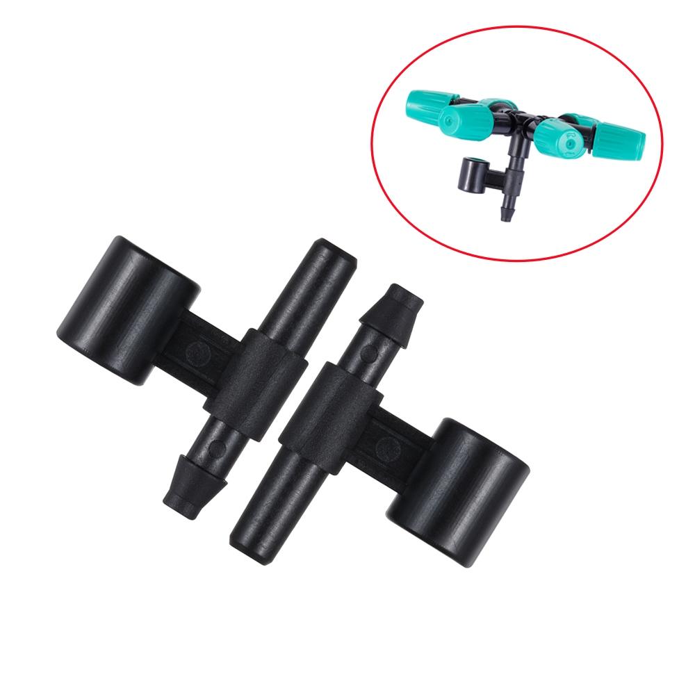 100Pcs Micro Nozzle Connectors 6mm 7.5mm to 4/7mm Single Barb Garden Lawn Farmland Drip Irrigation System Micro-Sprinkler Joints