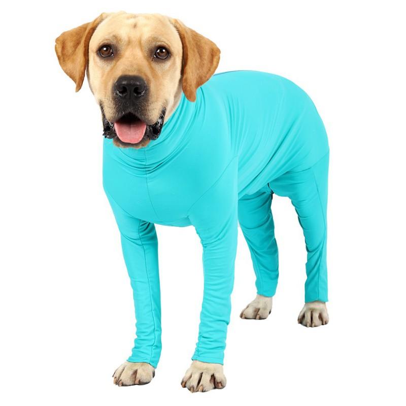 Pet Dog Pajamas Clothes For Medium Large Dogs Dog Jumpsuit Long-sleeved 4-leg Pet Clothing For Surgery Recovery Body Outfits