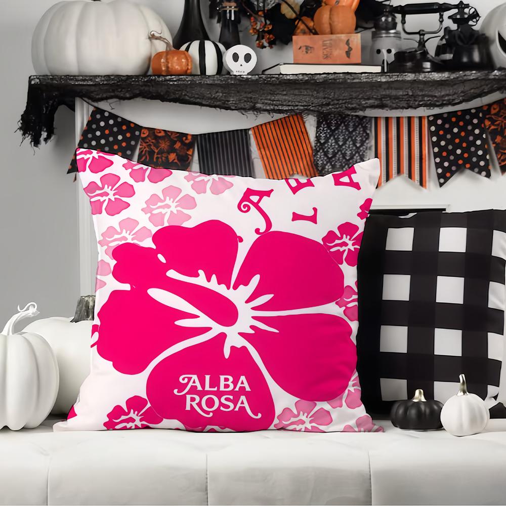 Fashion Print A-Alba R-Ro S-Sa  Pillow Case Office Cushions Suitable For Sofa Car Bedroom Decorative Cushion Cover