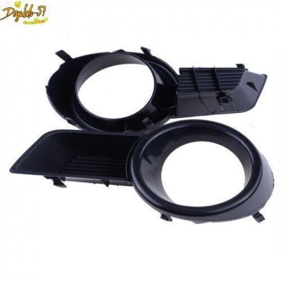 Pair Front Bumper Fog Light Lamp Grille Cover For Toyota Highlander 2008-2010