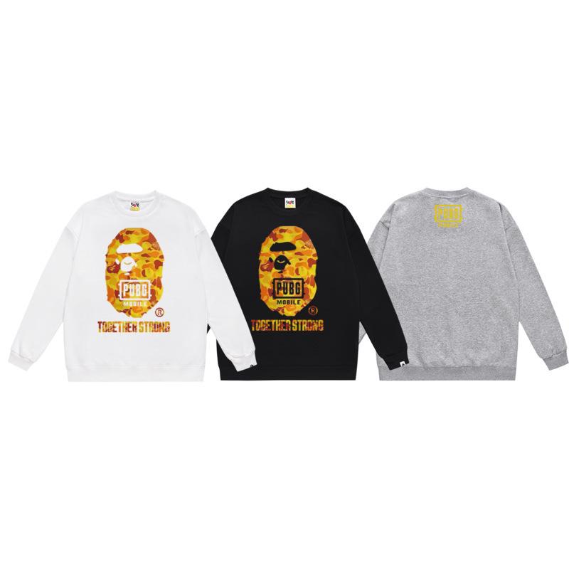 Ape Head Print Unisex Casual Loose Pullover Sweatshirt - Autumn/Winter Trend for Teens