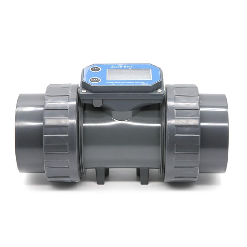 Digital Turbines Flowmeter Suitable For Farm & Garden Irrigation With LCD Display Measure Water Petrol Kerosene Methanol