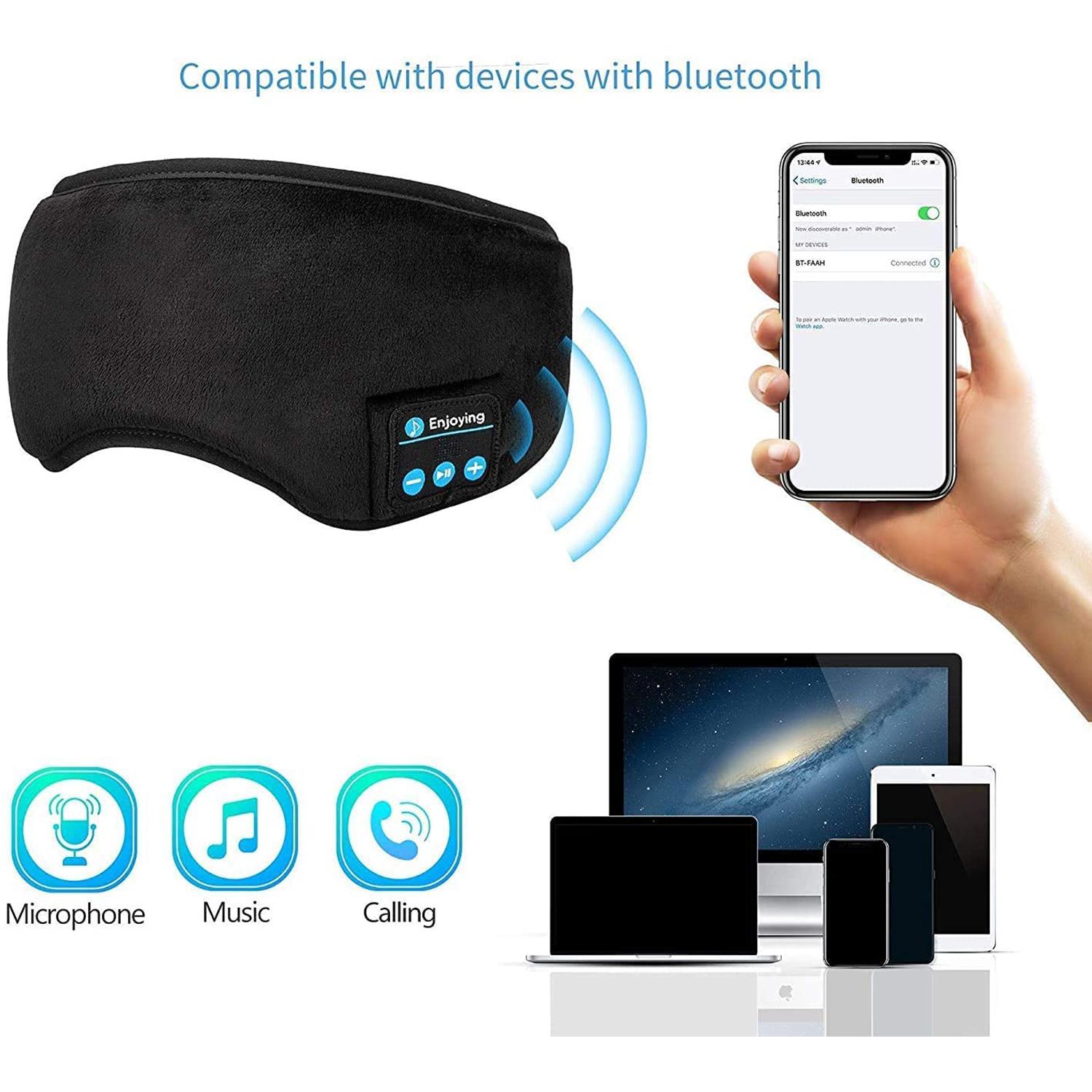

Bluetooth маска для глаз, наушники для сна, тонкие, мягкие, эластичные, удобные, беспроводные музыкальные наушники для отдыха, косметические инструменты