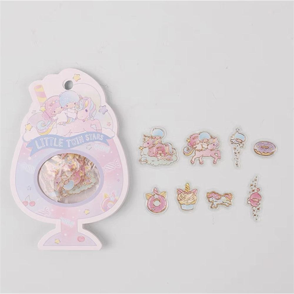 Genuine Sanrio Stickers Pack Hello Kitty Cinnamoroll Melody Decals for Laptop Phone Skateboard Cartoon Sticker for Girls