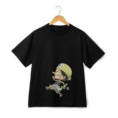 One Piece Usopp Piraten Bandana Grafisch T-shirt – Trendy Anime Streetwear Tee