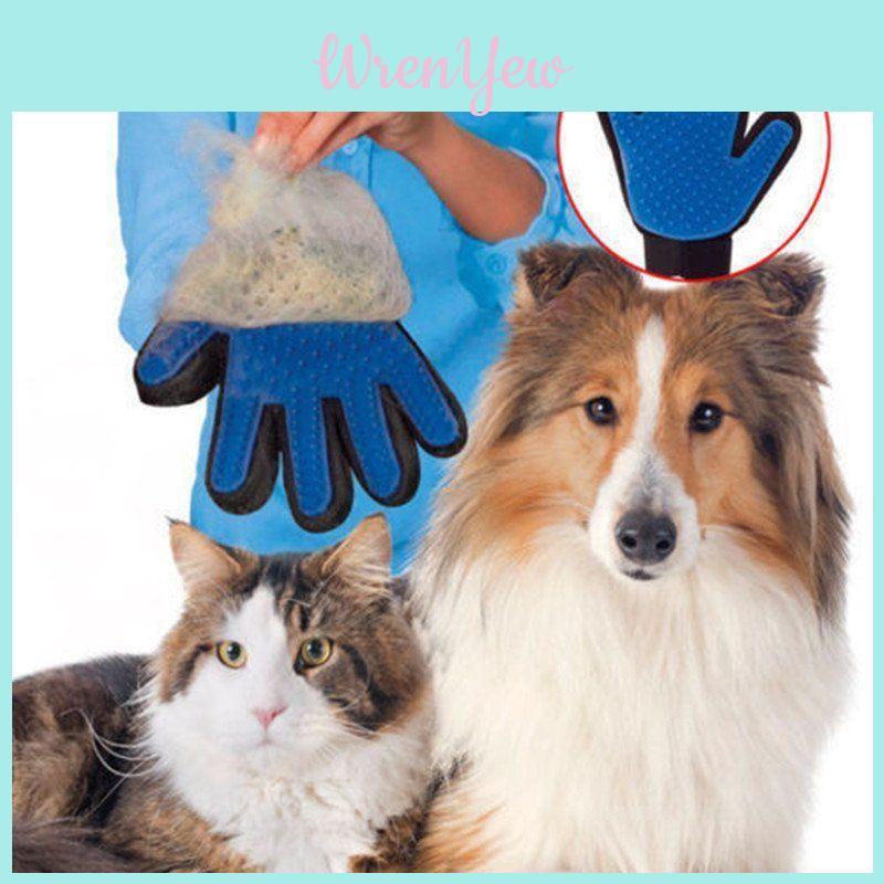 Versatile Pet Massage And Hair Removal Groomer Gloves With Durable Design For All Breeds