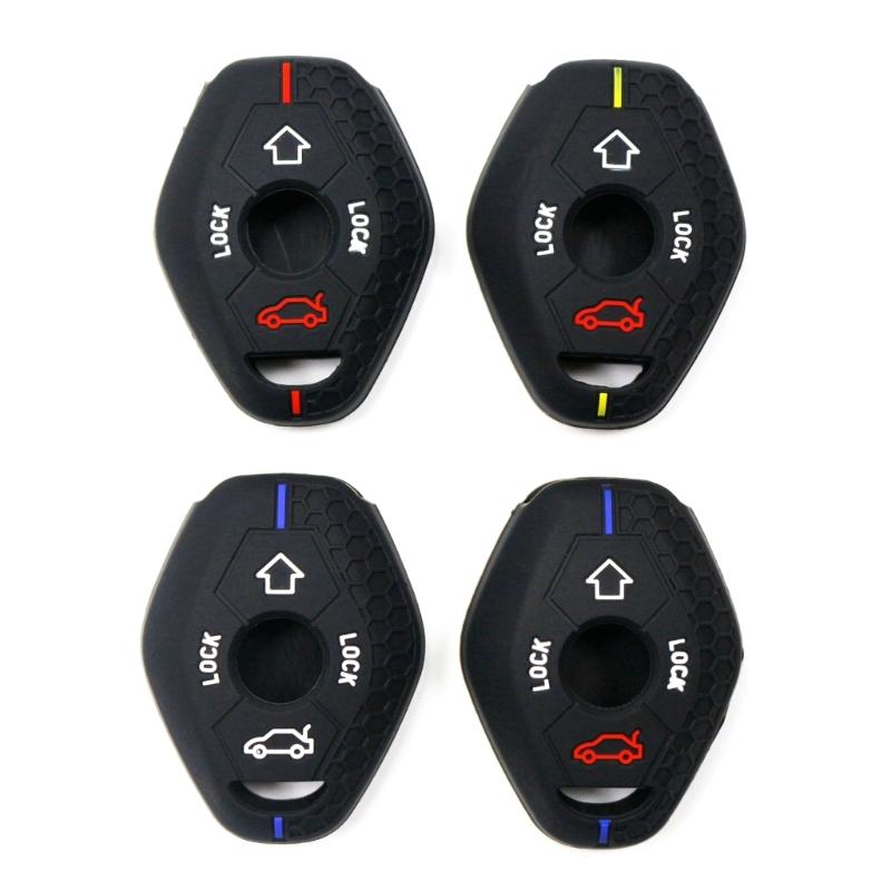 Remote Key Cover Protective Shell Full Protection Key Fob Case Scratchproof Protector Silicone Car Key Case for E46