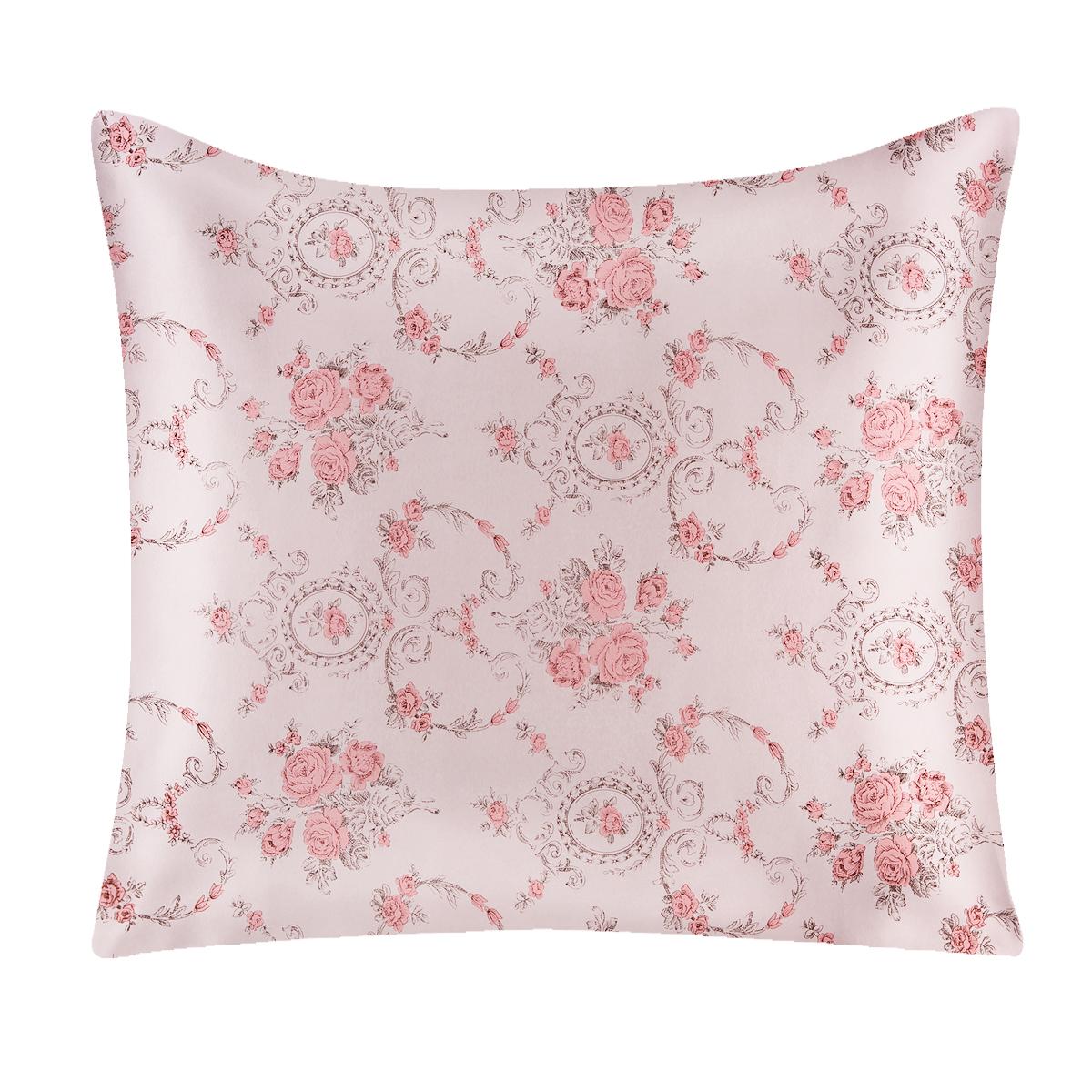 100% Zijden Kussensloop Bloemenprint Beide Kanten Met Rits Meerkleurig Decoratief Sierkussen Kussenhoes 40X40 cm